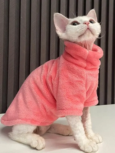 2023-New-Hairless-Cat-Sweater-Winter-Fashion-Thickening-Warm-Sphynx-Clothes-Home-Comfortable-Winter-Dog-Clothes