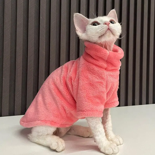 2023-New-Hairless-Cat-Sweater-Winter-Fashion-Thickening-Warm-Sphynx-Clothes-Home-Comfortable-Winter-Dog-Clothes