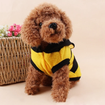 Bee-Pet-Puppy-Coat-Apparel-Outfit-Fleece-Clothes-Dog-Cat-Hoodie-Fancy-Costume-Halloween-Cosplay-Sweater